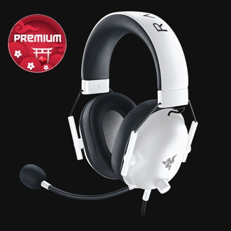 Razer BlackShark V2 X – Esports Gaming Headset, TriForce 50 mm Drivers, HyperClear Cardioid Mic, 7.1 Surround, Ultra-Light  (WHITE)  ANALOG