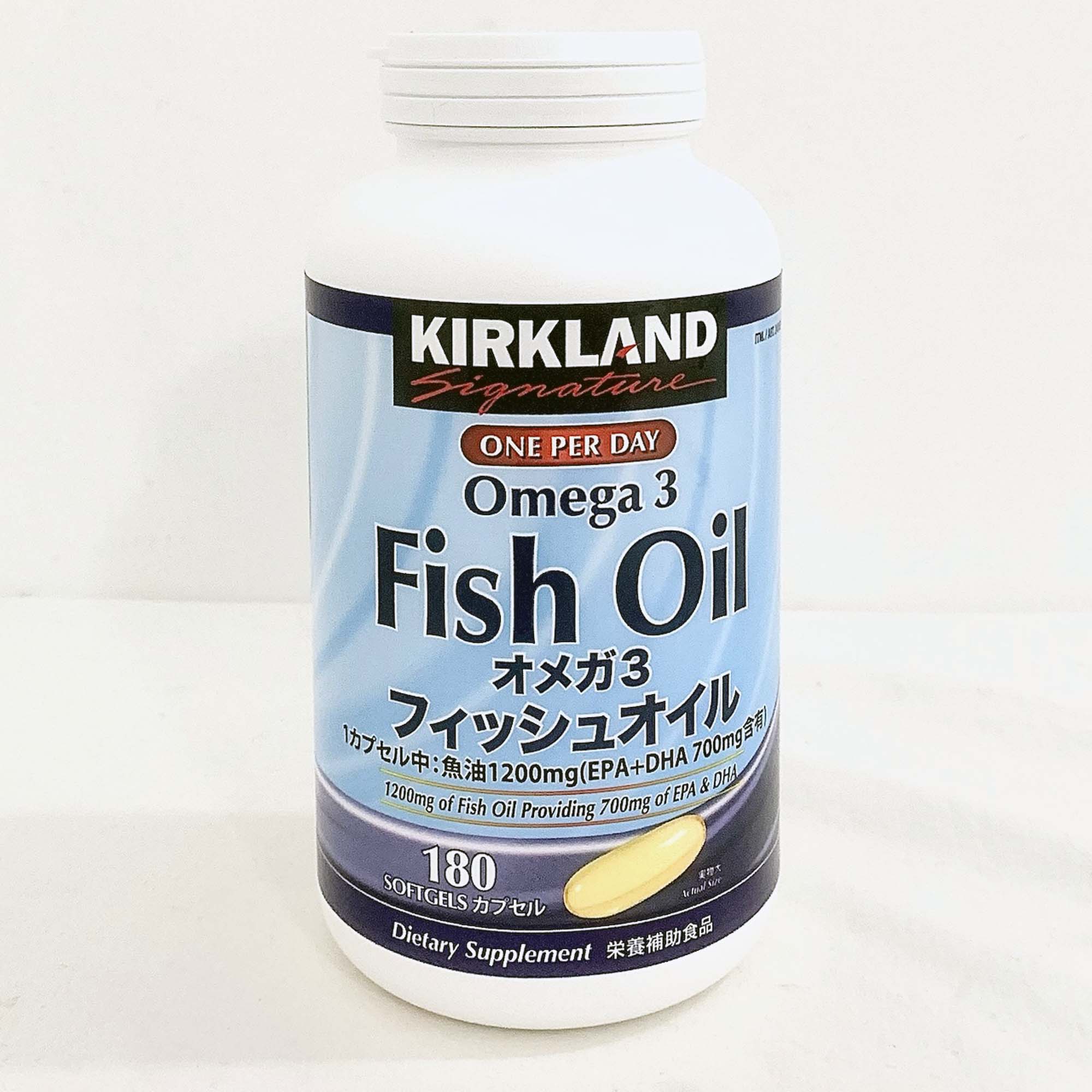 Kirkland Signature Omega-3 Fish Oil – 1200mg, 180 Softgel Pills – High-Quality Omega-3, EPA & DHA – Supports Heart Health, Joint Function, and Brain Health