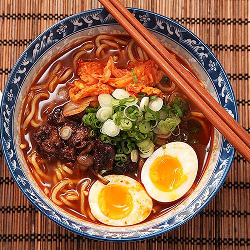 Nongshim Shin Ramyun Noodles – Spicy Korean Instant Noodle Soup, Soft Chewy Noodles & Bold Flavour - 5 Pack - Image 2