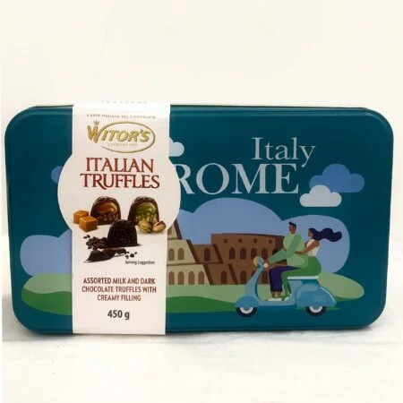 Witor’s Italian Chocolate Truffles – Assorted Premium Chocolates from Rome, Italy – Creamy, Nutty, and Rich Flavors – Gift Box – 450g Gourmet Chocolate Selection